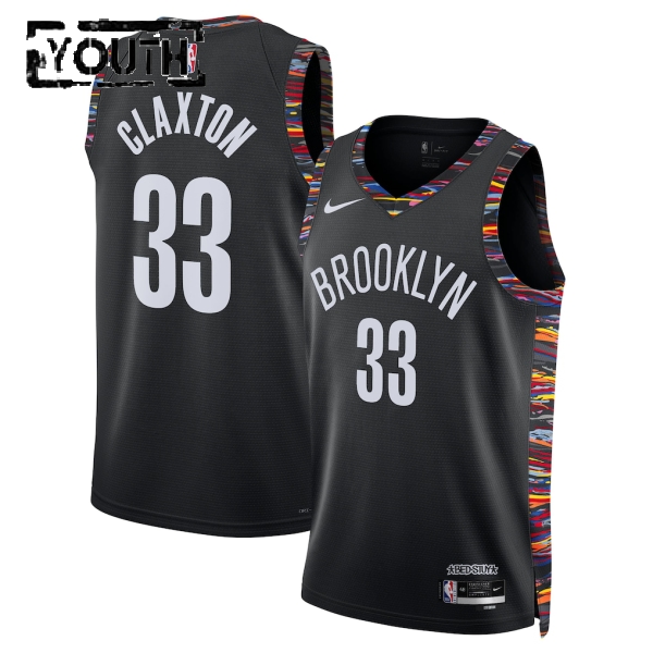 Brooklyn Nets Trikot Nic Claxton Nike 2025-26 City Edition Schwarz Swingman - Kinder Brooklyn Nets Trikot Nic Claxton Nike 2025-26 City Edition Schwarz Swingman - Kinder